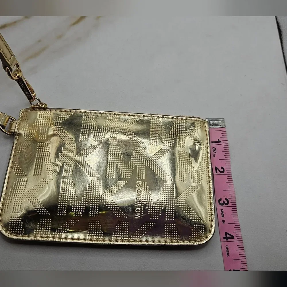 Michael Kors Women's Gold Monogram Wallet - Picture 7 of 7